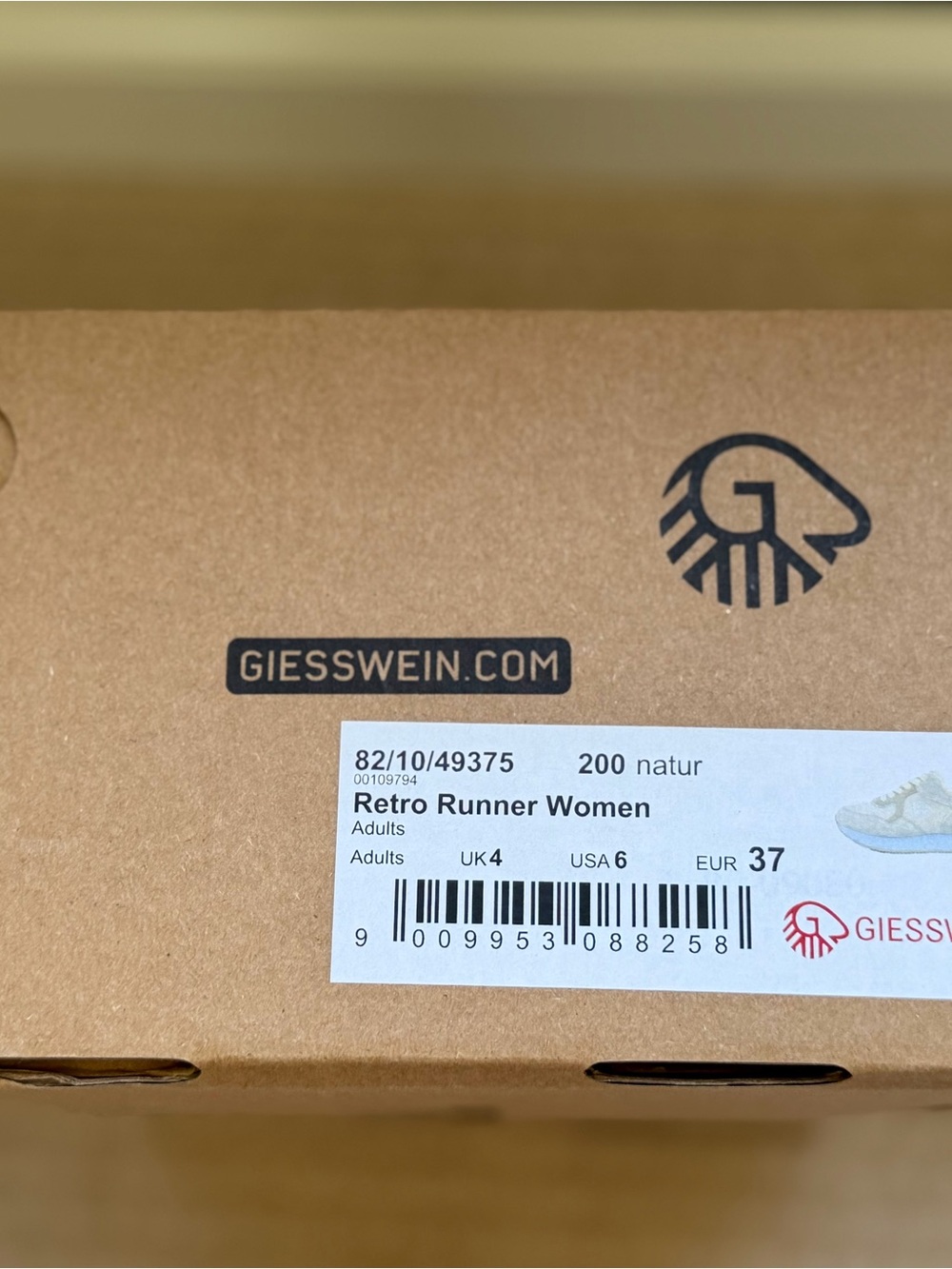 Giesswein Retro Runner Women Sneakers in Natural (Beige)